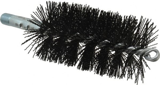 Schaefer Brush 43751 Single Stem/Spiral Tube Brush: 2-1/2" Dia, 7-1/4" OAL, Nylon Bristles