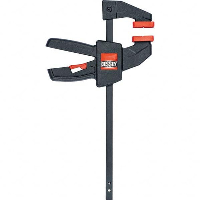 Bessey EHKMICRO Steel Bar Clamp: 4-1/2" Capacity, 1-5/8" Throat Depth, 40 lb Clamp Pressure