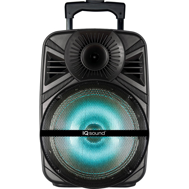 SUPERSONIC INC. IQ Sound IQ-5012DJBT  IQ-5012DJBT Portable Bluetooth Speaker System - 30 W RMS - Black - 100 Hz to 20 kHz - Battery Rechargeable - USB