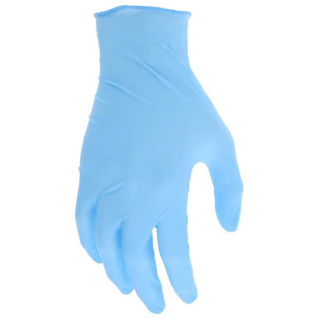 MCR Safety 6001M Disposable Gloves: Medium, 4 mil Thick, Nitrile, Industrial Grade