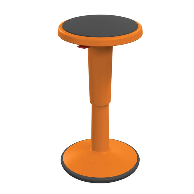 MOORECO INC 50960-ORANGE Hierarchy Height-Adjustable Grow Stool, 18inH, Orange