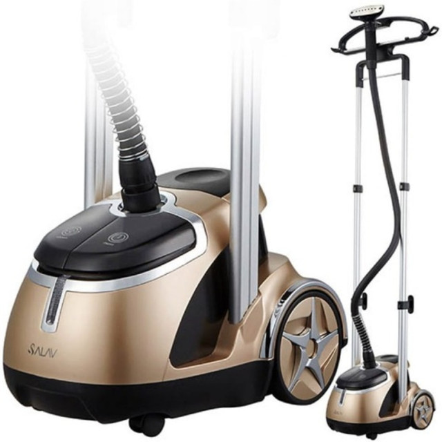 SALAV GS49-DJ GOLD GS49-DJ Professional Series Garment Steamer - 1500 W - 1.74 quart Capacity SALAV GS49-DJ GOLD GS49-DJ Professional Series Garment Steamer - 1500 W - 1.74 quart Capacity