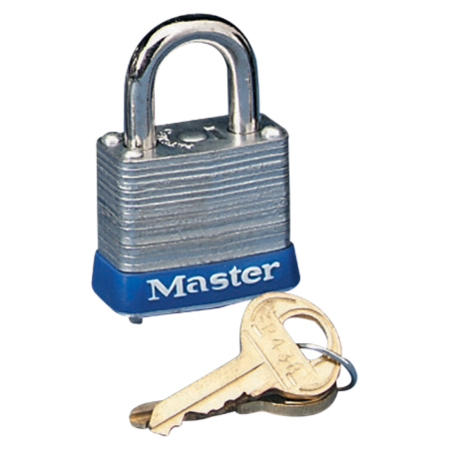 MASTER LOCK COMPANY LLC 3D Master Lock Laminated Padlock, Steel, Silver MASTER LOCK COMPANY LLC 3D Master Lock Laminated Padlock, Steel, Silver