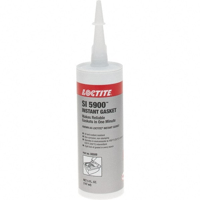 Loctite 270637 Elastic Sealant: 5 oz Cartridge, Black, RTV Silicone