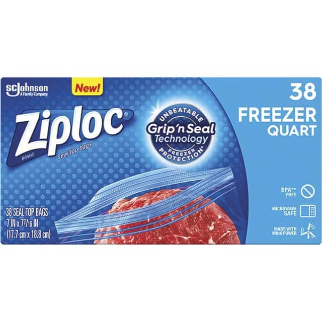 Ziploc SJN314444 Food Storage Bag: 1 qt, Plastic