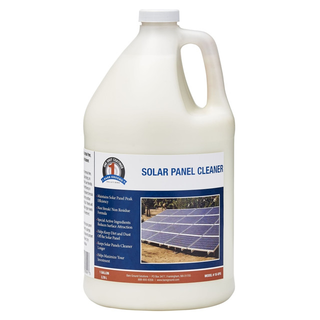 E. BROOKMYER, INC. 1S-SPC Bare Ground Solutions 1 Shot Solar Panel Cleaner, 128 Oz Bottle E. BROOKMYER, INC. 1S-SPC Bare Ground Solutions 1 Shot Solar Panel Cleaner, 128 Oz Bottle