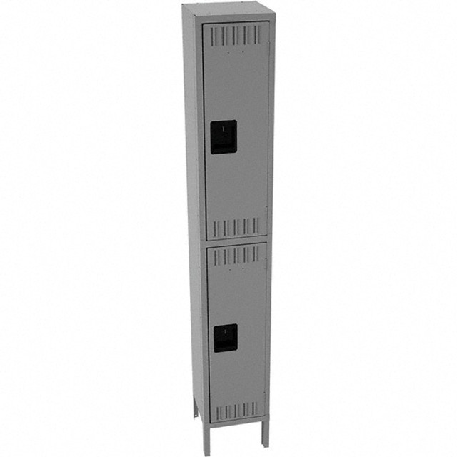 Tennsco DTK-121236-1MGY 1-Wide Locker: 11" Deep,