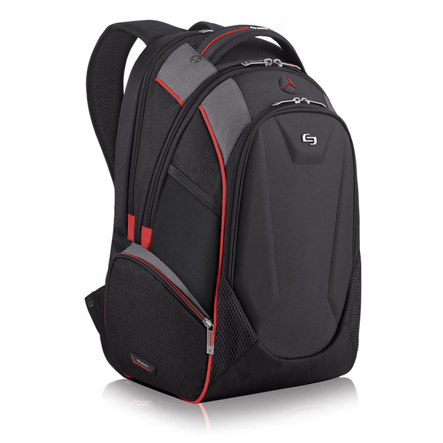 UNITED STATES LUGGAGE ACV711-4 Solo New York Launch Backpack For 17.3in Laptops, Black/Gray UNITED STATES LUGGAGE ACV711-4 Solo New York Launch Backpack For 17.3in Laptops, Black/Gray