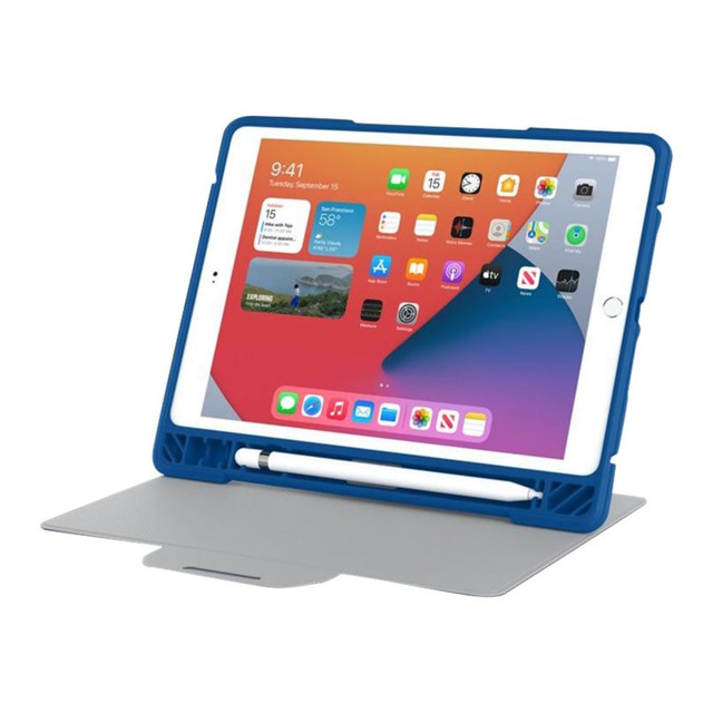 GRIFFIN TECHNOLOGY, INC. GIPD-026-BLU-B Griffin Survivor Rugged Folio - Flip cover for tablet - rugged - thermoplastic polyurethane (TPU) - dark blue - 10.2in - B2B - for Apple 10.2-inch iPad (7th generation, 8th generation)