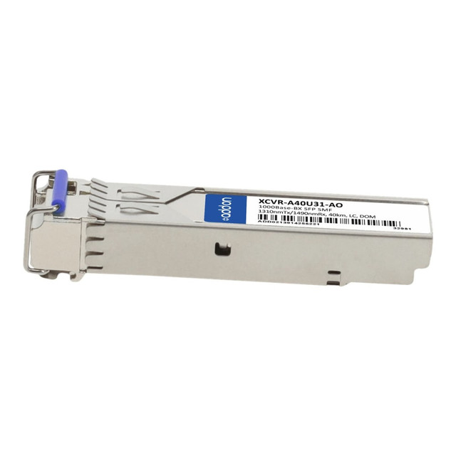 ADD-ON COMPUTER PERIPHERALS, INC. XCVR-A40U31-AO AddOn - SFP (mini-GBIC) transceiver module (equivalent to: Ciena XCVR-A40U31) - GigE - 1000Base-BX - LC single-mode - up to 24.9 miles - 1490 (TX) / 1310 (RX) nm - TAA Compliant