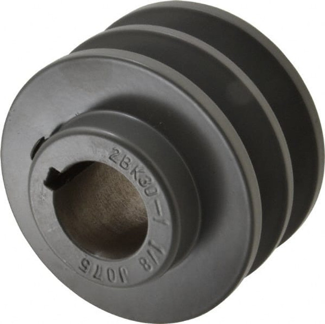 Value Collection 2BK30-1-1/8 1-1/8" Bore Diam, 3.15" OD, Finished Bore Two Groove Sheave