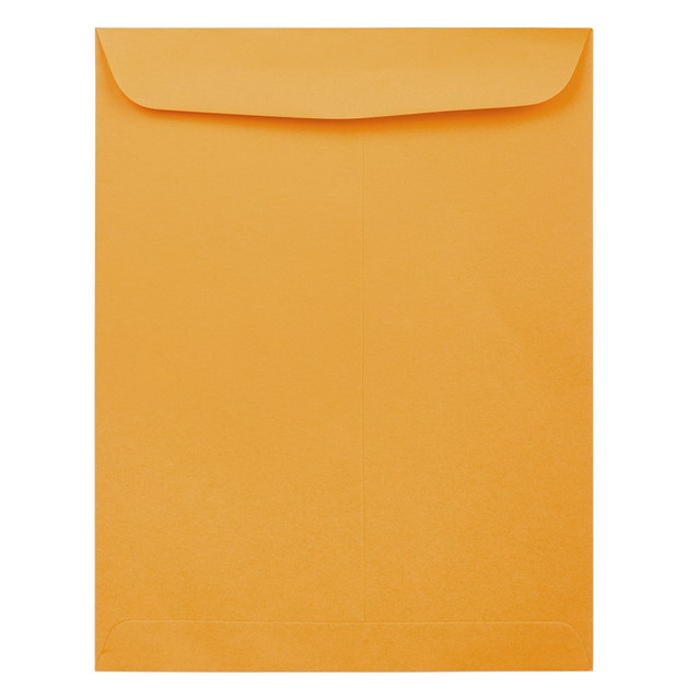 JAM PAPER AND ENVELOPE 900493255D JAM Paper Open-End 12in x 15-1/2in Envelopes, Gummed Closures, Brown, Pack Of 50 Envelopes