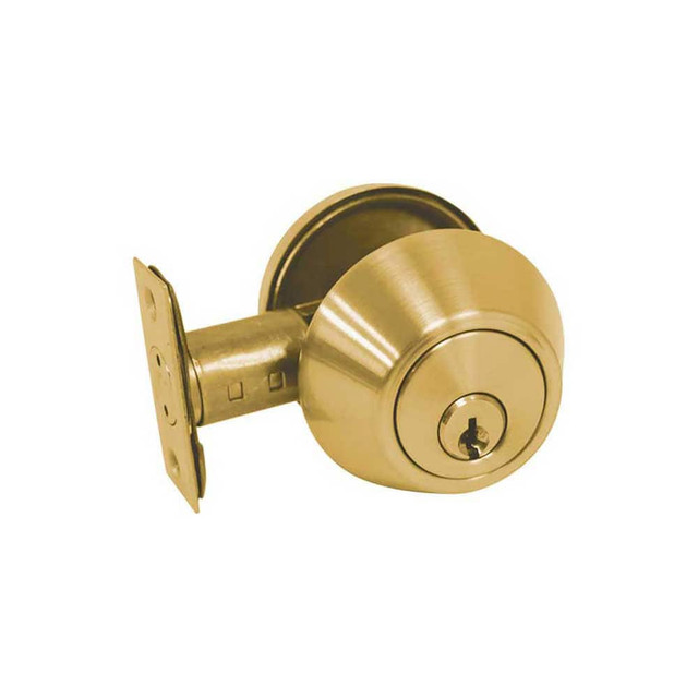 Tell Manufacturing DB3060-WR-US3 Deadbolts; Deadbolt Type: Single Cylinder ; Key Type: Keyed Alike ; Mount Type: Through Hole ; Material: Steel ; Minimum Door Thickness: 1.375in ; Maximum Door Thickness: 1.75in