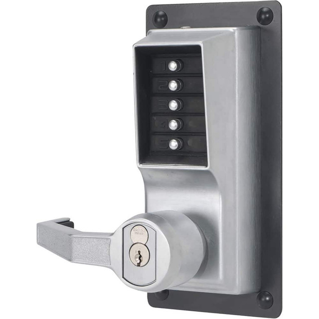 Dormakaba LLP1020C-26D-41 Lever Locksets; Lockset Type: Rim Exit Trim with Keypad ; Key Type: Less Core ; Back Set: 2-3/4 (Inch); Cylinder Type: Less Core ; Material: Metal ; Door Thickness: 1 3/8 - 1 3/4