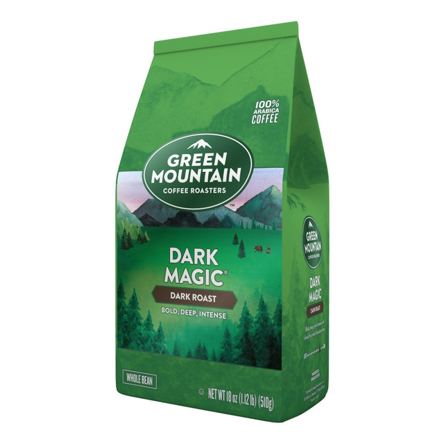 GREEN MOUNTAIN COFFEE ROASTERS, INC. 5000202452 Green Mountain Coffee Whole Bean Coffee, Dark Roast, Dark Magic, 18 Oz Per Bag