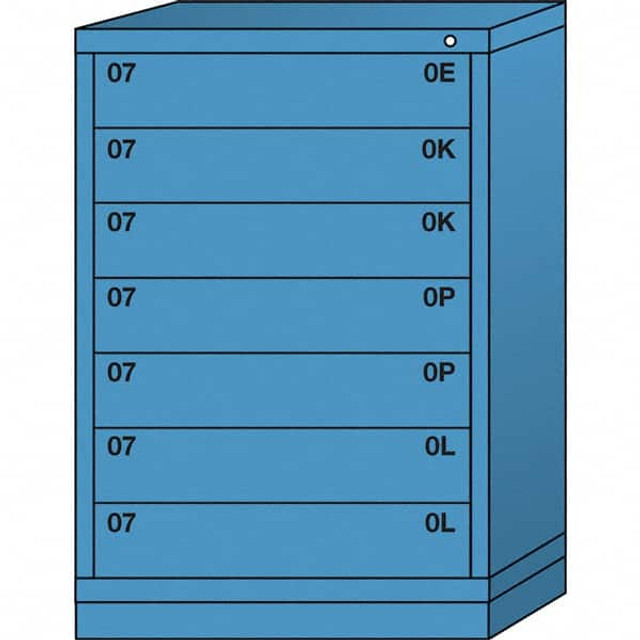 Lyon BBM4930301006IL Standard Counter - Multiple Drawer Access Steel Storage Cabinet: 30" Wide, 28-1/4" Deep, 44-1/4" High