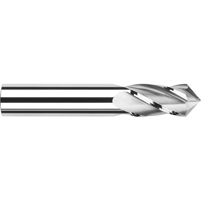 Harvey Tool 988108 Drill Mill: 1/8" Dia, 1/2" LOC, 4 Flutes, 120 ° Point, Solid Carbide