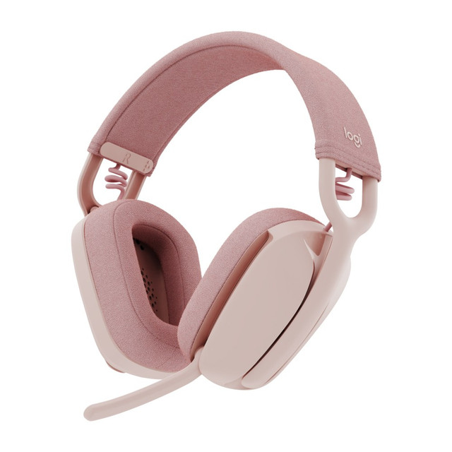 LOGITECH 981-001258  Zone Vibe 100 - Rose - Stereo - Wireless - Bluetooth - 98.4 ft - On-ear - Binaural - Noise Cancelling Microphone - Rose