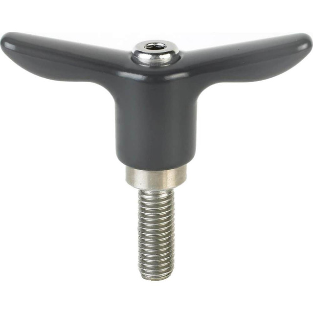 Morton Machine Works TH-426SS Adjustable Clamping Handles; Connection Type: Threaded Stud ; Handle Type: T-Handle ; Mount Type: Threaded Stud ; Handle Length: 92.00 ; Overall Length (mm): 92.00mm ; Handle Material: Stainless Steel