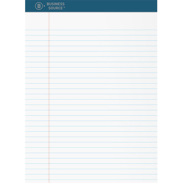 SP RICHARDS 03107 Business Source Premium Writing Pad - 2.50in Height x 8.5in Width x 11.8in Length - White Paper - Tear Proof, Sturdy Back, Bleed-free - 1 Dozen SP RICHARDS 03107 Business Source Premium Writing Pad - 2.50in Height x 8.5in Width x 11.8in Length - White Paper - Tear Proof, Sturdy Back, Bleed-free - 1 Dozen