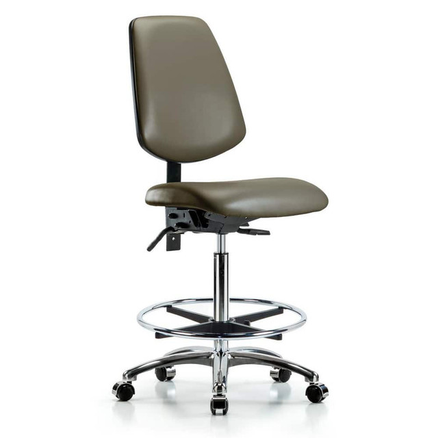 Blue Ridge Ergonomics MSC46929 Task Chair: Vinyl, Taupe