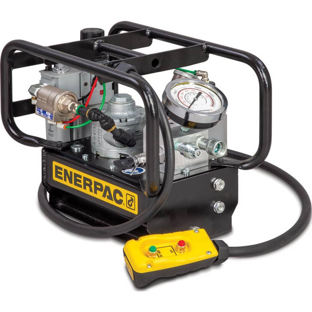Enerpac LA2504TX-QR Power Hydraulic Pumps & Jacks; Type: Two Speed Lightweight Air Hydraulic Torque Wrench Pump ; 1st Stage Pressure Rating: 2000psi ; 2nd Stage Pressure Rating: 10000psi ; Pressure Rating (psi): 10000 ; Oil Capacity: 0.5 gal ; Actuat