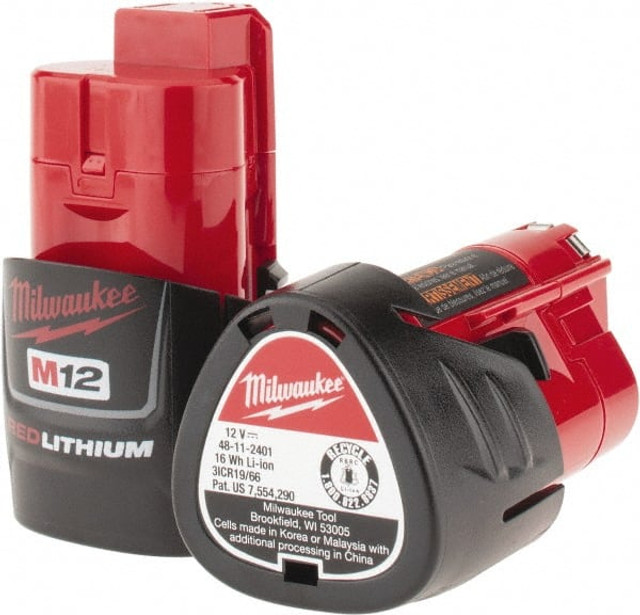 Milwaukee Tool 48-11-2411 Power Tool Battery: 12V, Lithium-ion