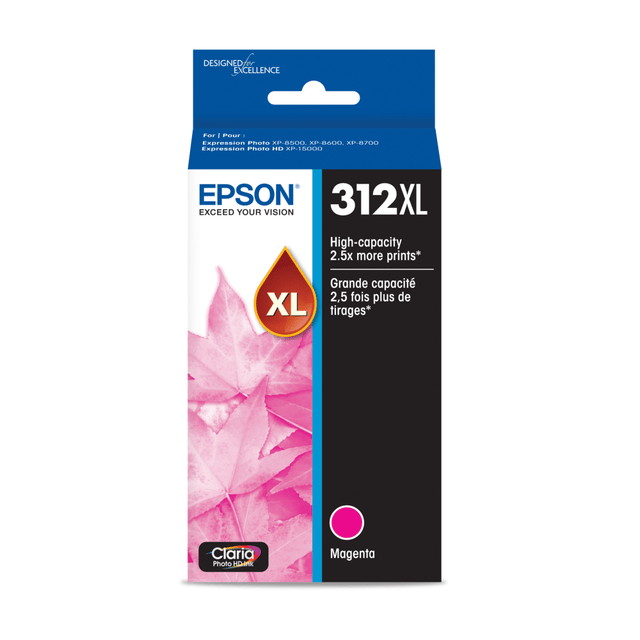 EPSON AMERICA INC. T312XL320-S Epson 312XL Claria Photo Magenta High-Yield Ink Cartridge,T312XL320-S