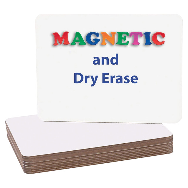 FLIPSIDE PRODUCTS 10125 Flipside Magnetic Dry-Erase Boards, 9in x 12in, White, Pack Of 12 FLIPSIDE PRODUCTS 10125 Flipside Magnetic Dry-Erase Boards, 9in x 12in, White, Pack Of 12