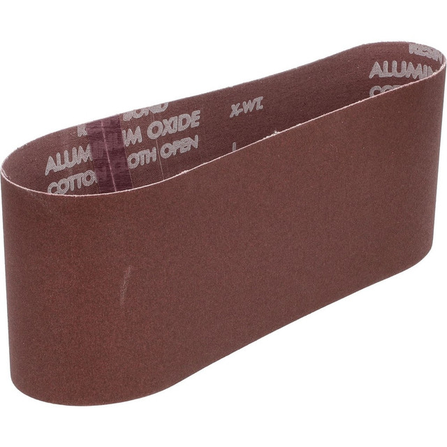 Norton 07660702068 Abrasive Belt: 4" Wide, 24" Long, 120 Grit, Aluminum Oxide