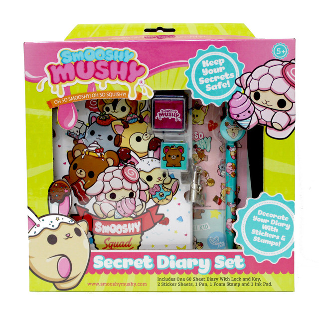 INKOLOGY INC 989-4 Inkology 6-Piece Diary Sets, Smooshy Mushy, 120 Pages (60 Sheets), Pack Of 6 Sets INKOLOGY INC 989-4 Inkology 6-Piece Diary Sets, Smooshy Mushy, 120 Pages (60 Sheets), Pack Of 6 Sets