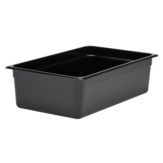 CAMBRO MFG. CO. Cambro CAM16CW110.  Camwear GN 1/1 Size 6in Food Pans, 6inH x 12-3/4inW x 20-7/8inD, Black, Set Of 6 Pans