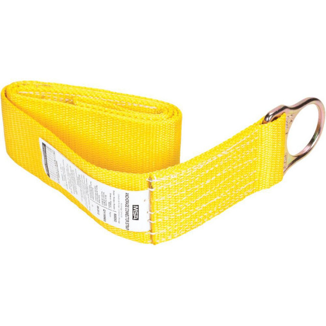 MSA 505282 Anchors, Grips & Straps; Product Type: Anchor Connector ; Material: Nylon ; Color: Yellow ; Connection Type: D-Ring ; Standards: ANSI Z359.1; OSHA ; Temporary/Permanent: Temporary