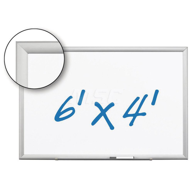 3M Whiteboards & Magnetic Dry Erase Boards; Board Material: Porcelain; Height (Inch): 48; Width (Inch): 72; Includes: (4) Dry-Erase Marker; Color: Gray 7010301778