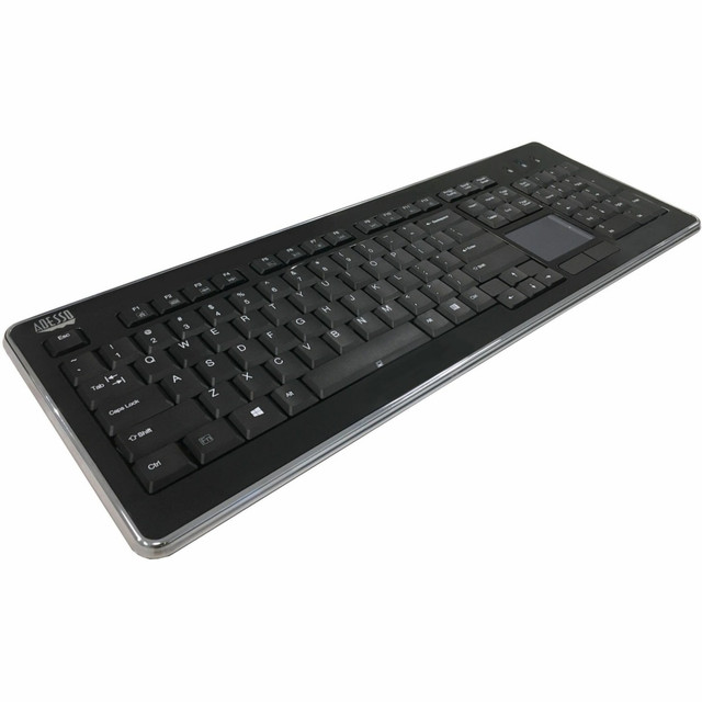 ADESSO INC WKB-4400UB Adesso SlimTouch Wireless Keyboard with Built-In Touchpad,WKB-4400UB ADESSO INC WKB-4400UB Adesso SlimTouch Wireless Keyboard with Built-In Touchpad,WKB-4400UB