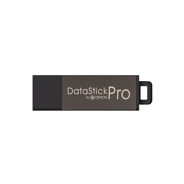 CENTON ELECTRONICS, INC. DSP64GB-001 Centon DataStick Pro USB 2.0 Flash Drive, Gray, 64GB