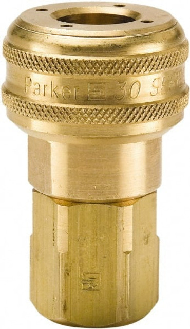 Parker B33A 1/8-27 Female NPTF Industrial Pneumatic Hose Coupler