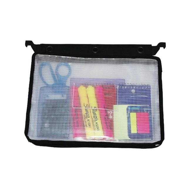 ADVANTUS CORP. 50904 Innovative Storage Designs Infile Expanding Zipper Pouch, Black/White ADVANTUS CORP. 50904 Innovative Storage Designs Infile Expanding Zipper Pouch, Black/White