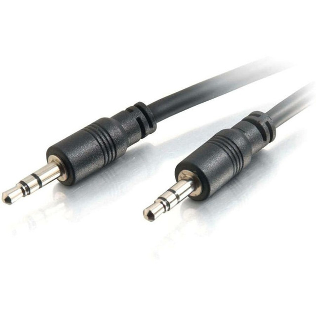 LASTAR INC. 40108 C2G 35ft CMG-Rated 3.5mm Stereo Audio Cable With Low Profile Connectors - 35 ft Audio Cable - First End: Mini-phone Stereo Audio - Male - Second End: Mini-phone Stereo Audio - Male