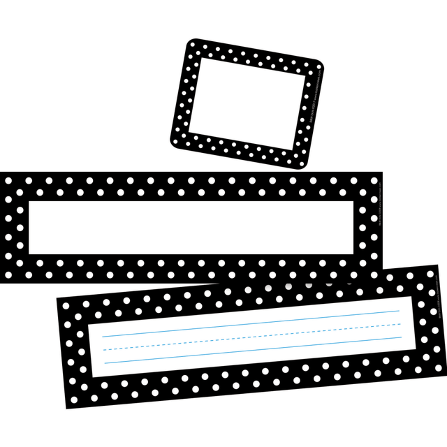 BARKER CREEK PUBLISHING, INC. BC3601 Barker Creek Name Plate/Name Tag Set, Dot