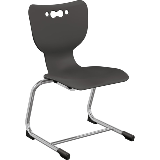 MOORECO INC 53216-1-BLACK-NA-CH MooreCo Hierarchy No Arms Cantilever Chair, Back