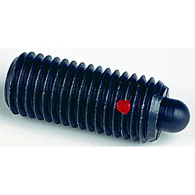 TE-CO 52003X Threaded Spring Plunger: #8-32, 5/8" Thread Length, 0.07" Dia, 0.093" Projection