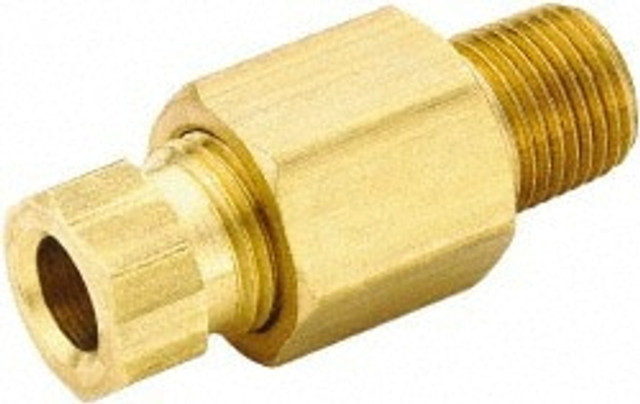 Parker 68HD-4-8 Compression Tube Connector: 1/2" Thread, Compression x MNPT