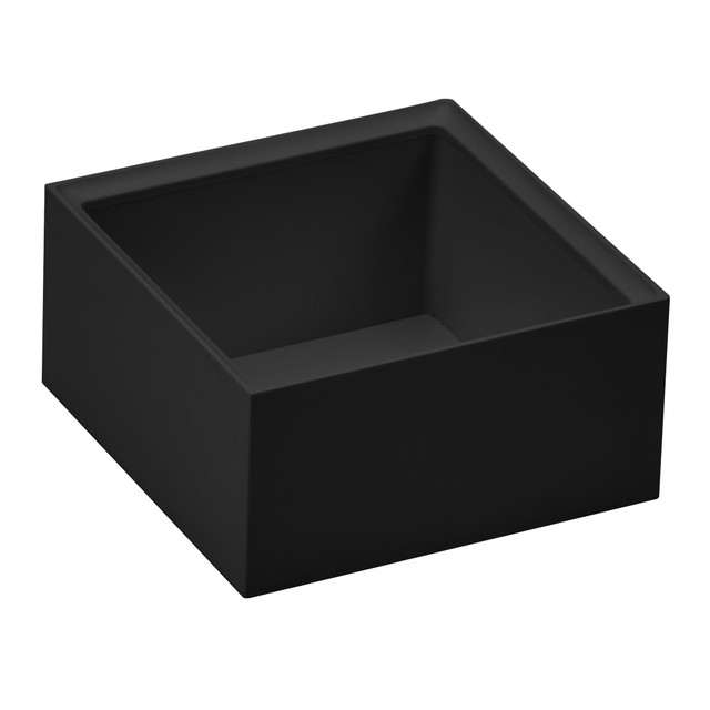 AMAX INCORPORATED KT2-SMCUP-BLK Bostitch Office Konnect Stackable Storage Cup, 5-3/4inH x 3-1/2inW x 3-3/4inD, Black