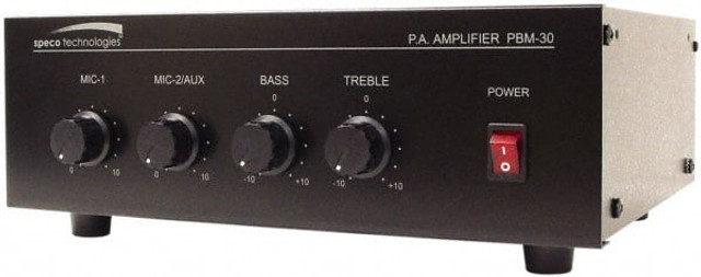 Speco PBM-30UL 30 Watt, 3 Front Panel Control Public Address Amplifier