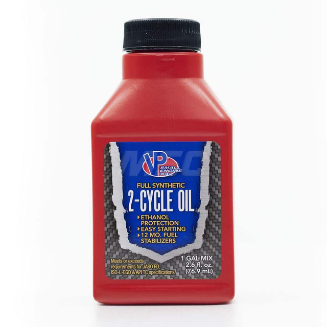 VP Racing Fuels 2901 Motor Oil; Type: Oil; 2-Cycle Engine Oil; Synthetic Engine Oil ; Container Size: 2.6oz ; Base Oil: Full Synthetic ; Color: Amber