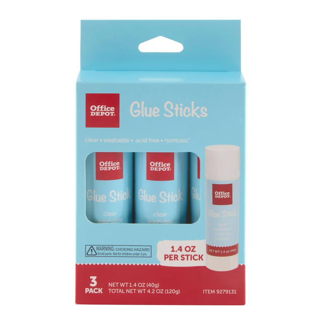 When you need dependable glue for classroom or home projects, look to these permanent glue sticks. The washable design means the glue can be easily removed from the skin, and the adhesive is designed to dry clear and not leave wrinkles.  Great for a wide range of craft projects.  Permanent adhesive for a sure hold that dries clear.  Washable to remove it from the skin.