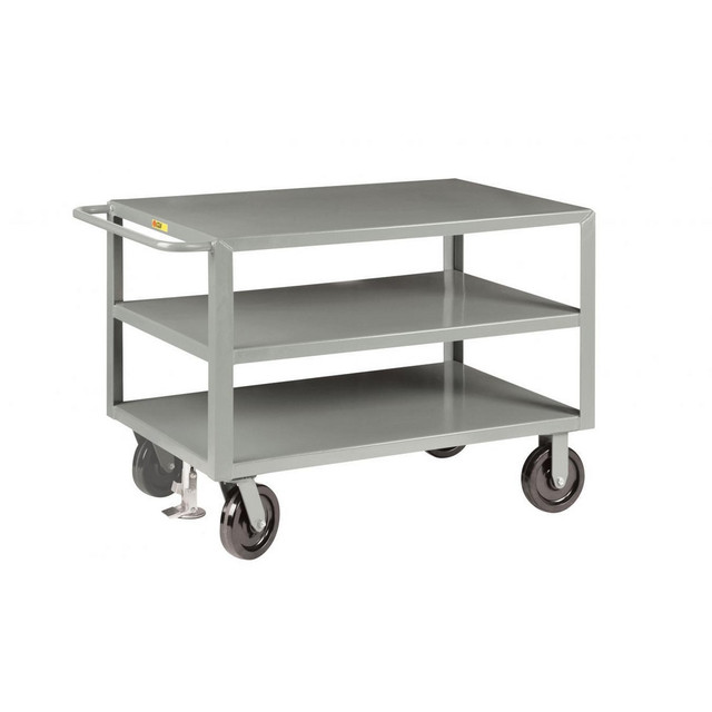 Little Giant. GH-3672-8PHKFL Heavy-Duty Service Utility Cart: Steel, Gray