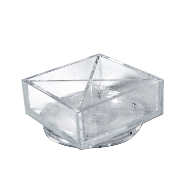 AZAR DISPLAYS 556358  Pencil Holders, 5inH x 5inW x 5inD, Clear, Pack Of 2 Holders