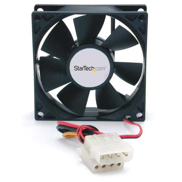 STARTECH.COM FANBOX  80x25mm Dual Ball Bearing Computer Case Fan w/ LP4 Connector - System fan kit - 80 mm - Add additional chassis cooling with a 80mm ball bearing fan - pc fan - computer case fan - 80mm fan